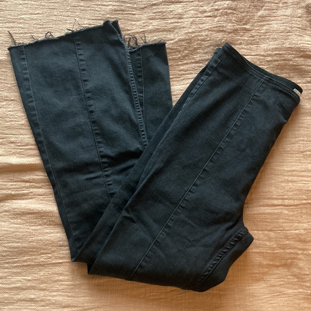 Free People We The Free Flared Black Jeans